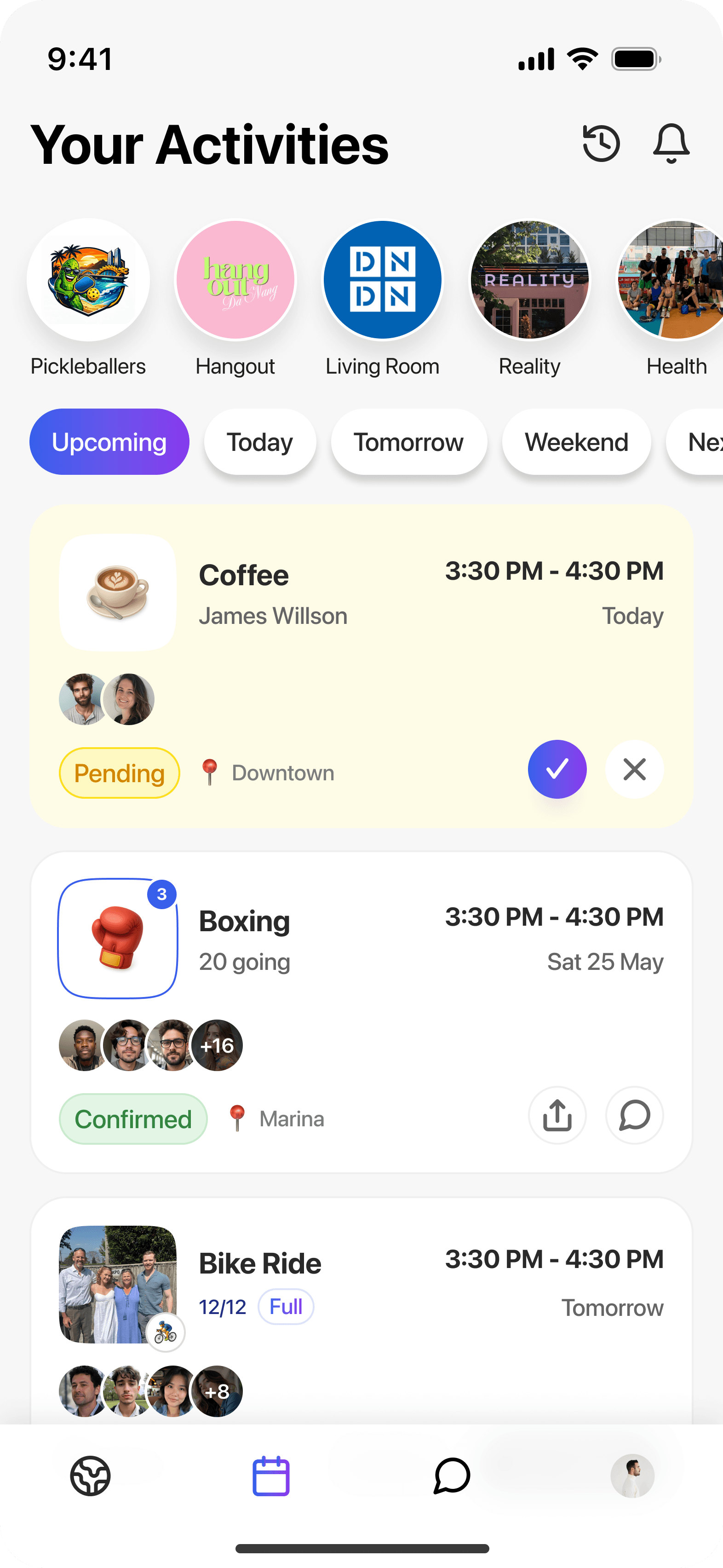 Your communities and their activities in Fusemi